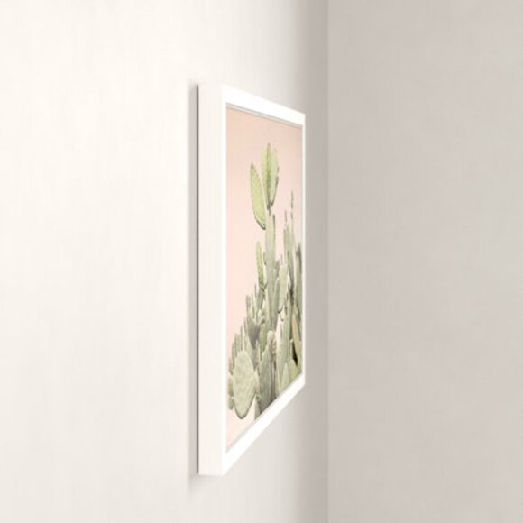 Cactus Bunch Marmont Hill Watercolor Cactus Painting Framed Paper Print NEW NIB - Picture 5 of 11